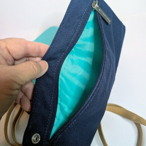 Starbucks Rawrow Collaboration Foldable Navy Cross Bag Limited - Picture 6 of 10